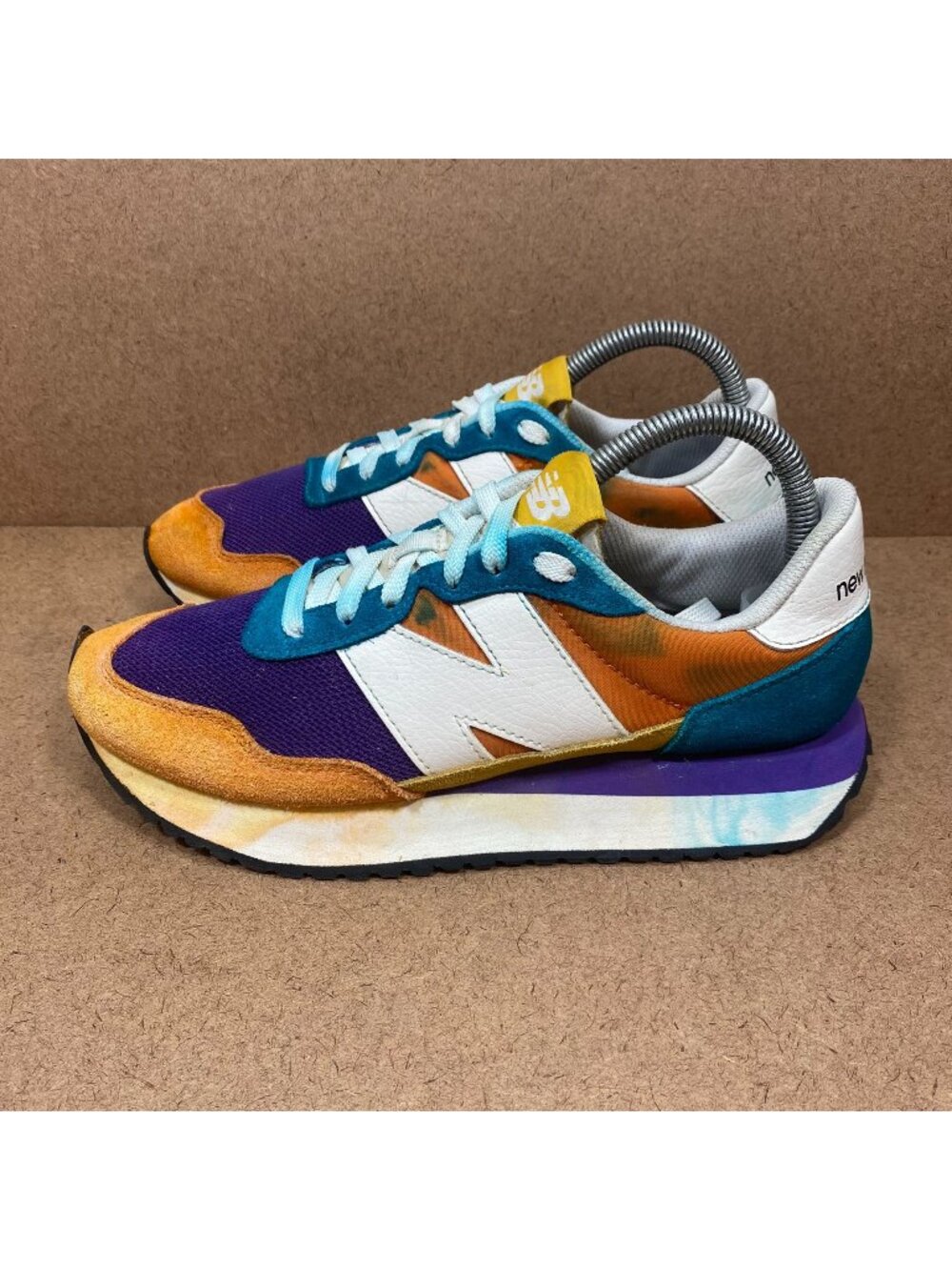 New Balance 327 Multicolor Womens Sneakers - Size 8.5 Mesh & Suede Vibrant - Picture 1 of 8